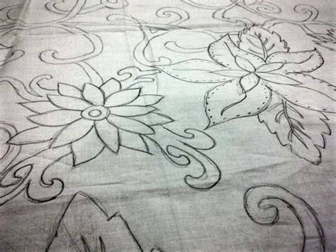 Sketsa Lukisan Corak Batik Bunga Simple Cara Menggambar Sketsa Motif