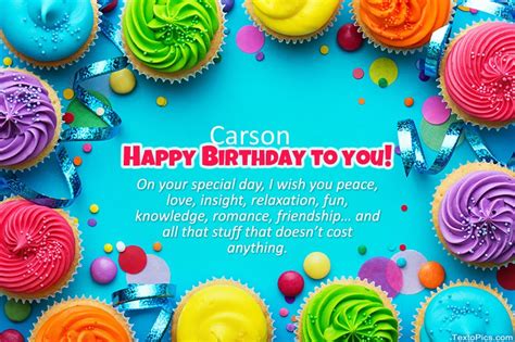 Happy Birthday Carson Pictures Congratulations