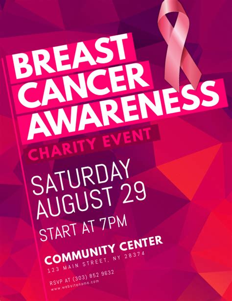 Breast Cancer Awareness Flyer Template Postermywall