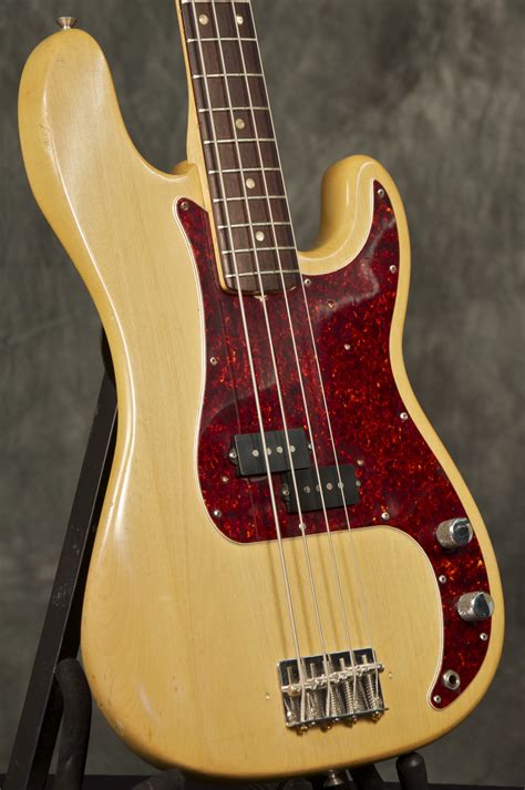 Vintage 1969 Fender Precision Bass Guitar Natural Grlc797 Ebay