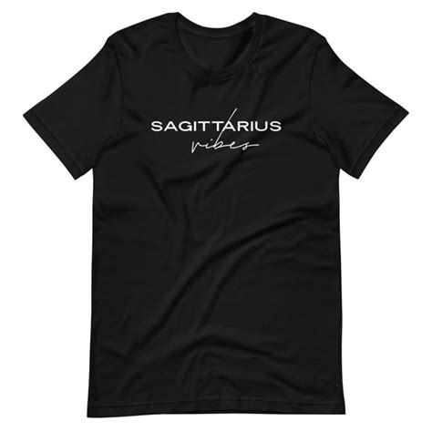 Sagittarius Vibes Zodiac T Shirt Black Ships Separately Magickmoods