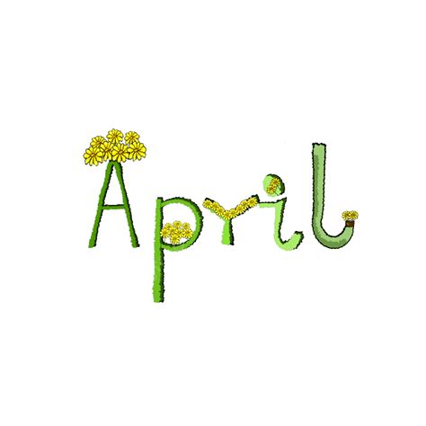 April Png Transparent Green Cartoon April Icon Simple Plant