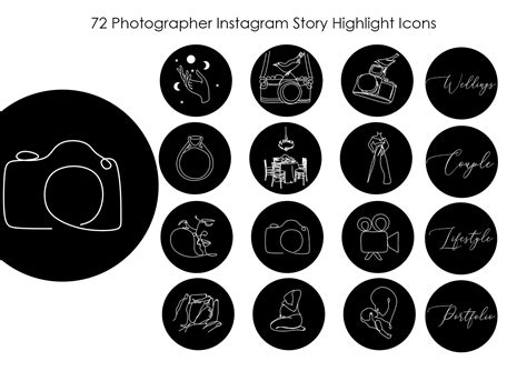 Photographer Instagram Story Highlight Icons Photography Etsy