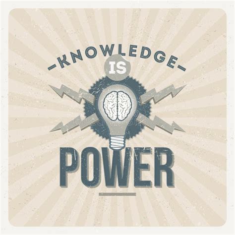 Knowledge Is Power Stock Vector Illustration Of Brain 42703180