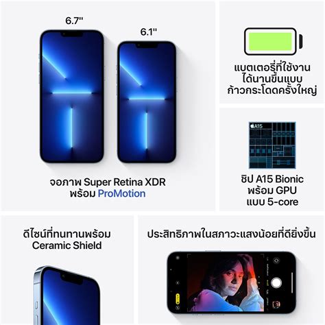 ใหม่ Apple Iphone 13 Pro Max 512gb Sierra Blue