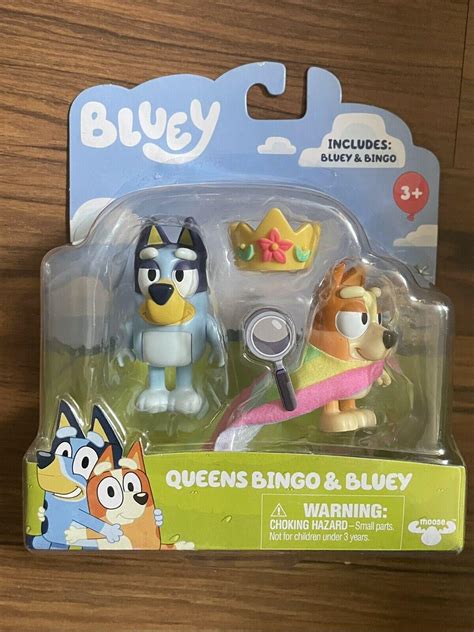 Bluey Queen Bingo And Bluey Figures 3905922522