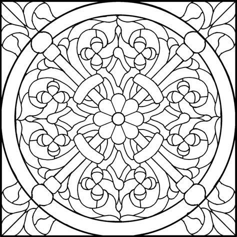 Stained Glass Window Drawing At Getdrawings Free Download