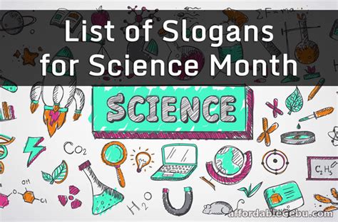 English for specific purposes by veronika kareva. List of Slogans for Science Month - Literature 30549