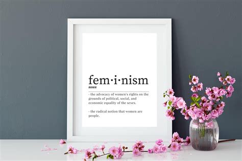 Feminism Definition Print Digital Download Feminism The Radical