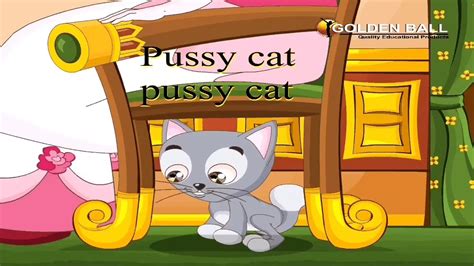 english rhyme pussy cat youtube
