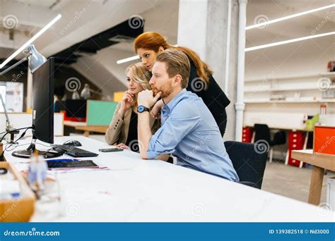 Business People Collaborating In Office Stock Photo Image Of Person