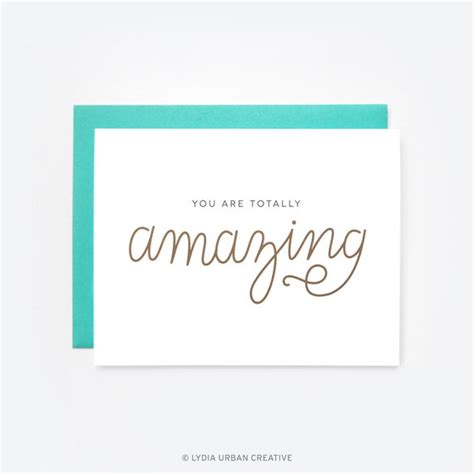 You Are Totally Amazing Greeting Card