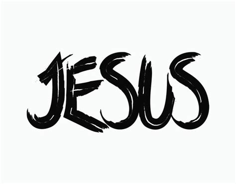 Jesus Lettering Vector Art Icons And Graphics For Free Download