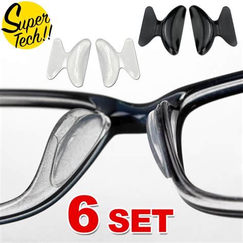 6 12 pairs silicone anti slip stick on nose pads for eyeglass sunglasses glasses ebay