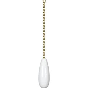 The great news is that there is no need to replace the. Ceiling Fan Pull Chain Knob - White - - Amazon.com