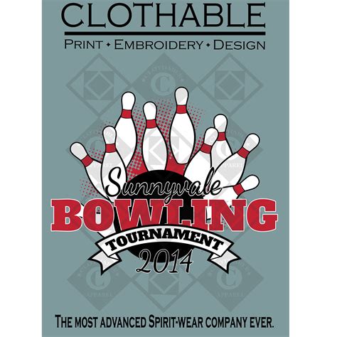 Clothable Apparel Custom Bowling T Shirt Designs And Printing Free