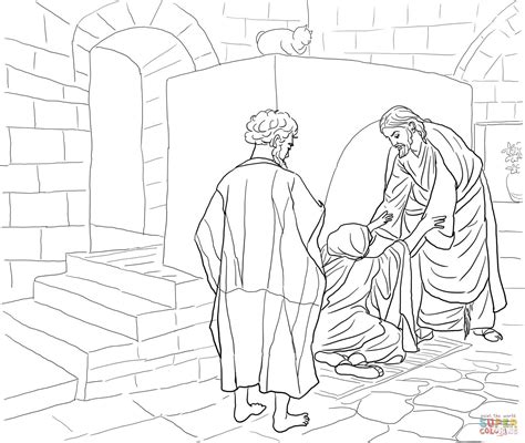 Peter In Prison Coloring Page Free Printable Coloring Page Coloring Home