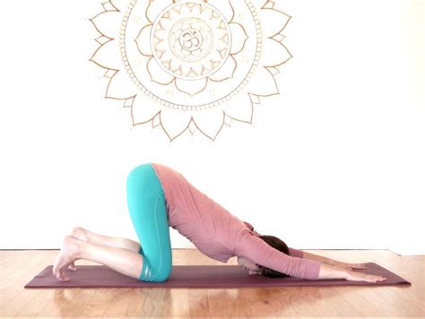 Yin Yoga Pose Anahatasana Heart Opening Posture Aka Melting Heart By