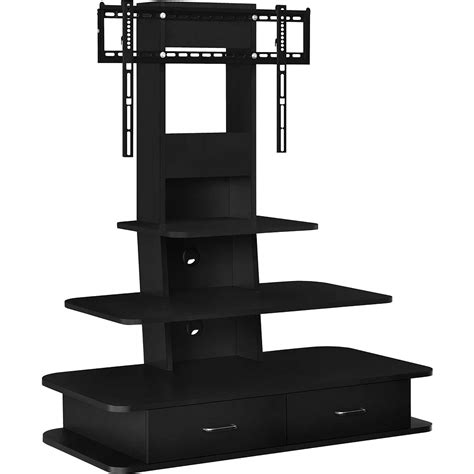Dorel Galaxy Tv Stand For 70 Inch Tvs With Mount And Drawers In Black