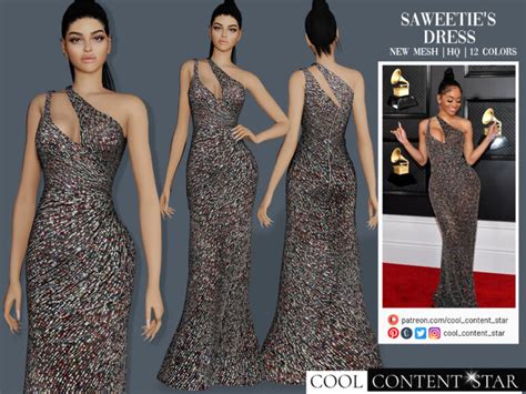 Saweeties Sparkly Gown By Sims2fanbg At Tsr Sims 4 Updates