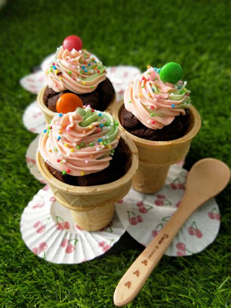 Fave Exclusive Ice Cream Cone Cupcakes Baking Little Cookhouse