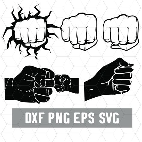 Fist Svg Punch Dxf Fistbump Adult Baby Fistbump Svg Etsy Hong Kong