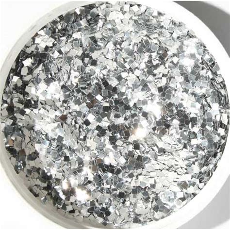 Square Silver Glitter 062 Square Silver Confetti