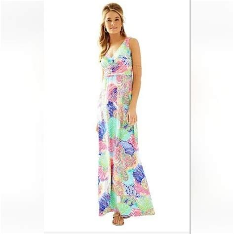 Lilly Pulitzer Dresses Lilly Pulitzer Sloane Pink Maxi Dress In