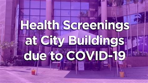 Health Screenings At City Buildings Due To Covid 19 Youtube