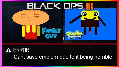 The Worst Emblems Ever In Black Ops Black Ops Worst Funny Emblems Youtube