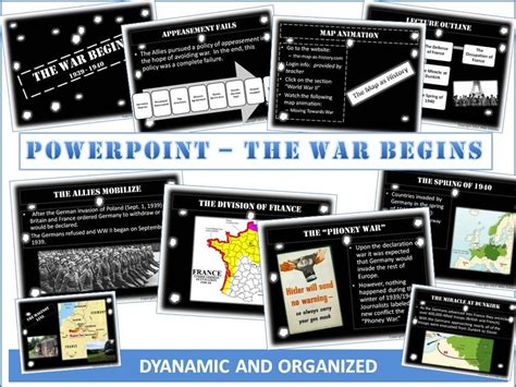 World War 2 Begins Powerpoint 15 Vivid Slides Of The Road To War