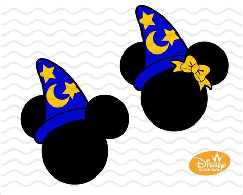 Instant Download Fantasia Magical Png Wizard Mickey Mouse Cut File Svg