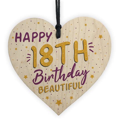 18th Birthday Card Decorations Heart 18th Daughter Ts