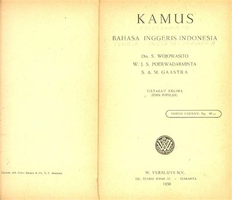 Tidak perlu download, cukup buka web. KAMUS - BAHASA INGGERIS-INDONESIA by Drs. S. Wojowasito- W ...