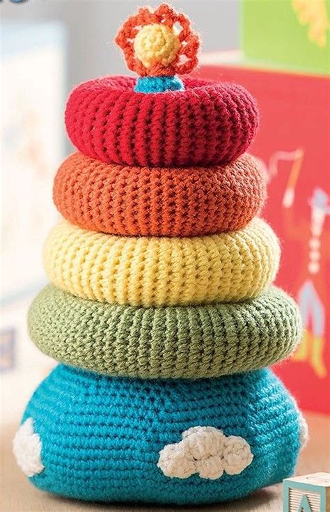 6 Easy To Crochet Toys For Baby Baby Stackables Crochet Phone Cases