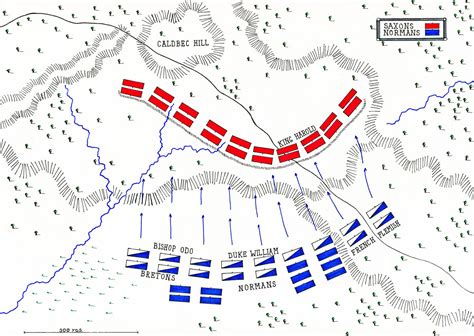 Battle Of Hastings World History Timeline Map