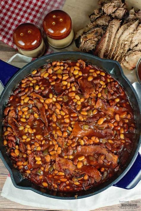 The Best Skillet Barbecue Baked Beans With Bacon Recipe Ever