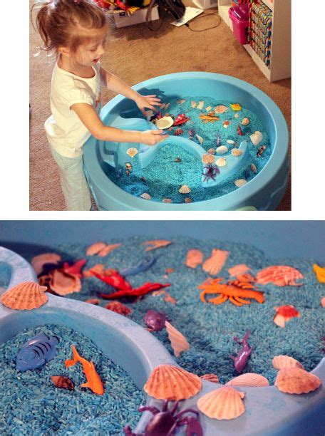 Ocean themed sensory table - Having a themed sensory table for center