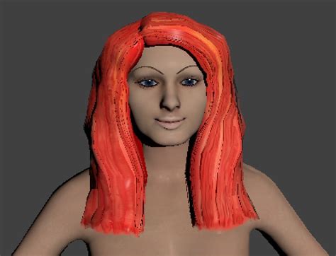 Free Rigged Redhead 3d Model