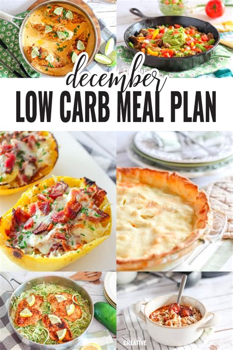 Low Carb Dinner Meal Plan For December Domestically Creative