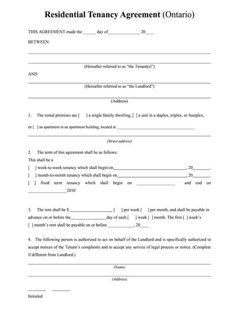 Lease Agreement Fill Out Sign Online DocHub