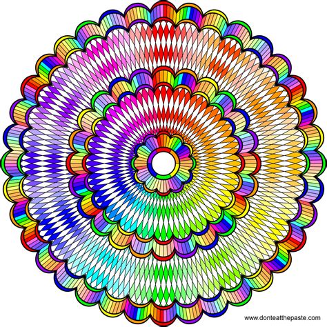 Dont Eat The Paste Intricate Mandala To Color