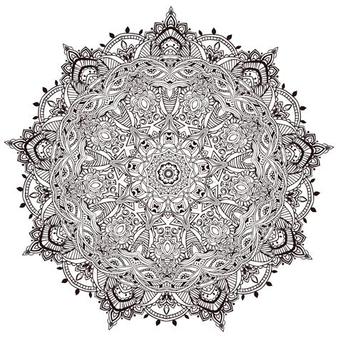 Mandalas Coloring Pages For Adults Coloring Page Very Detailled