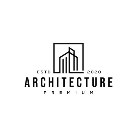 Logotipo De Arquitectura De Construcción Vector Premium