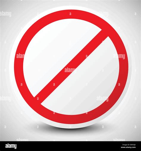 Stop Deny Do Not No Entry Sign Stock Vector Image And Art Alamy