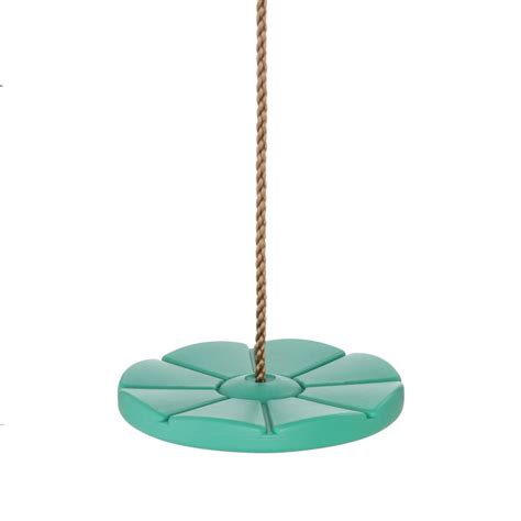 Swingan Cool Disc Swing With Adjustable Rope Fully Assembled Green