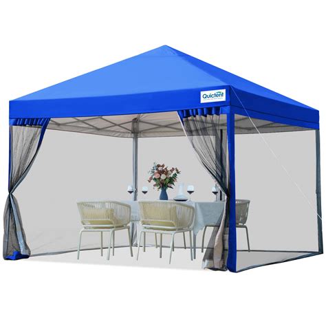 Quictent 10x10 Ez Pop Up Canopy Tent With Mosquito Netting Screen House