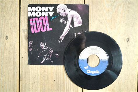 Billy Idol Mony Mony Vinyl 7 Record 1987 Etsy