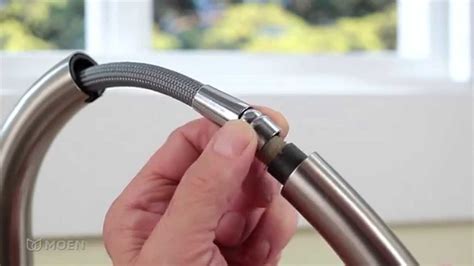 Utilize a screwdriver to twist the unit so that it loosens up from the connection. How To Take Apart Moen Kitchen Faucet Head | Wow Blog