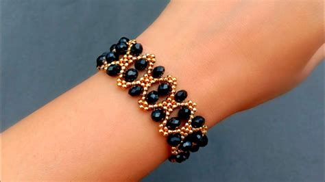 How To Make Braceletcrystal And Seed Beads Bracelet Useful And Easy